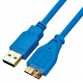 KCUB3004 USB3.0 Cable Blue A Male to Micro Male