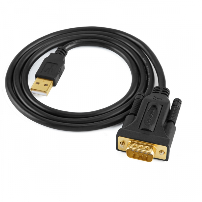 KCUB2010 USB2.0 to DB9 Pin RS232 Serial Cable Black