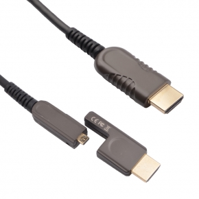 KCHAC008 Detachable HDMI 2.0 AOC Cable A-D With Adapter