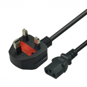 KCPCC009 Power Cable British BS1363A to C13 with fuse