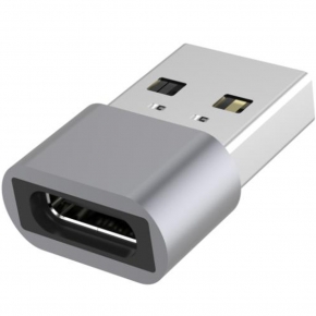 KCCAP027 Aluminum USB2.0 A Male to USB-C Female Adapter