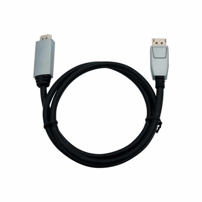 KCDPC009 Metal Plug DisplayPort 1.4 to HDMI 2.0 Cable
