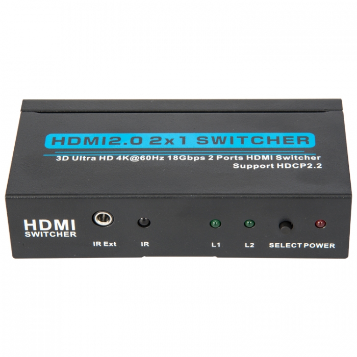 KCHSW001 2×1 HDMI 2.0 Switcher