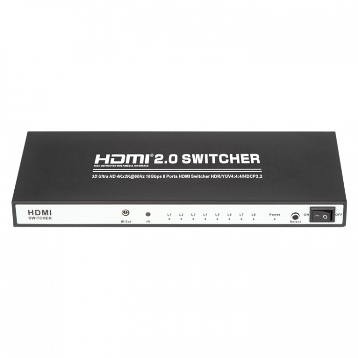KCHSW005 8×1 HDMI 2.0 Switcher