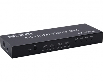 KCHMX001 2×4 HDMI 2.0 Matrix with audio output