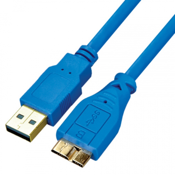 KCUB3004 USB3.0 Cable Blue A Male to Micro Male