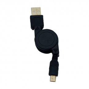 KCUB2006 Retractable USB2.0 Cable Black