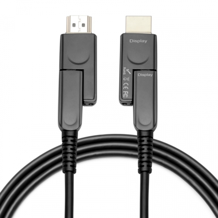 KCHAC009 Detachable HDMI 2.0 AOC Cable D-D With Adapter