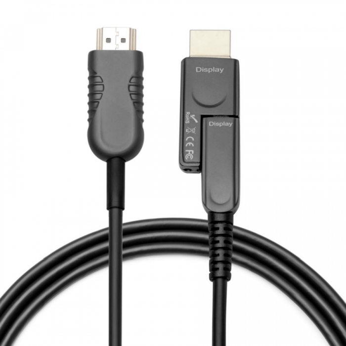 KCHAC008 Detachable HDMI 2.0 AOC Cable A-D With Adapter