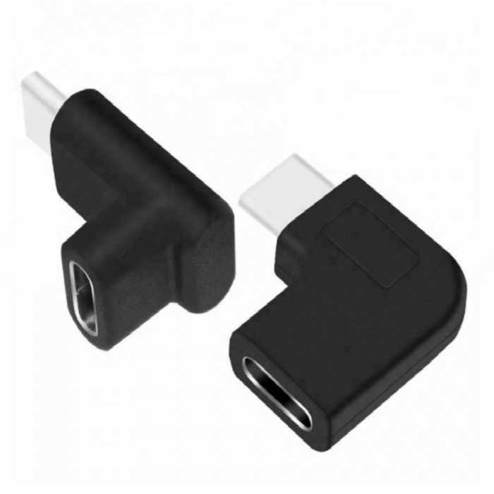KCCAP004 USB-C Male to USB-C Female Adapter Left/Right Angle