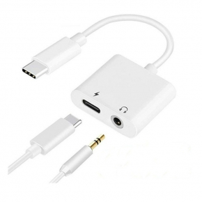 KCUAP019 USB Type C to 3.5mm Audio+PD Convert Cable