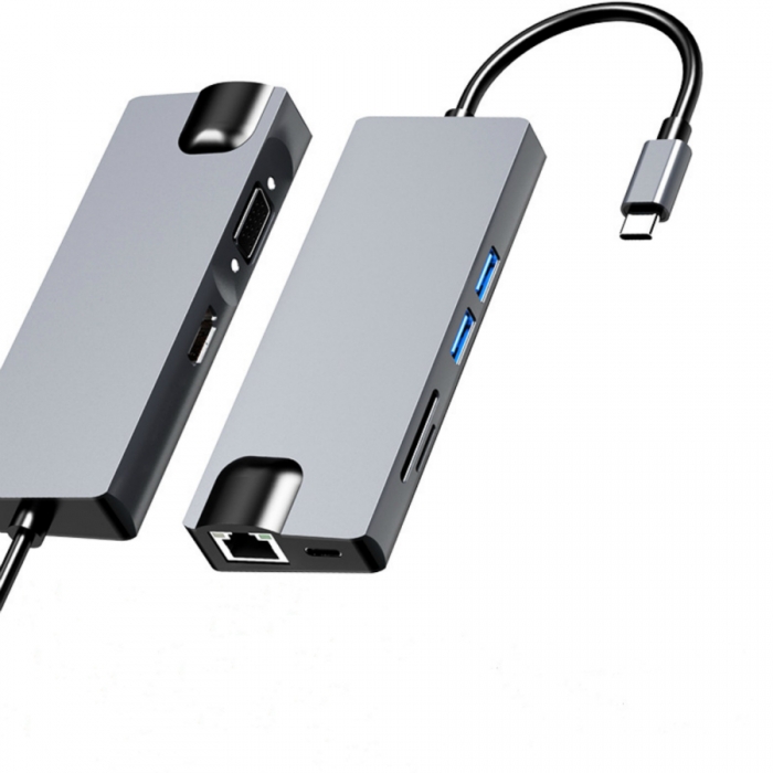 KCUAP025 8 in 1 USB Type C Docking