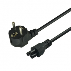 KCPCC002 Power Cable Schuko Plug 90 degree to 3-pole adapter 180 degree CEE7/7-C5